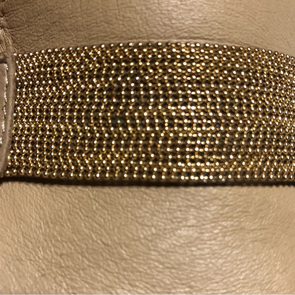 Vaneli Cream Loafers with Metallic Strap Size 7 Medium.Excellent Condition. - Picture 10 of 11